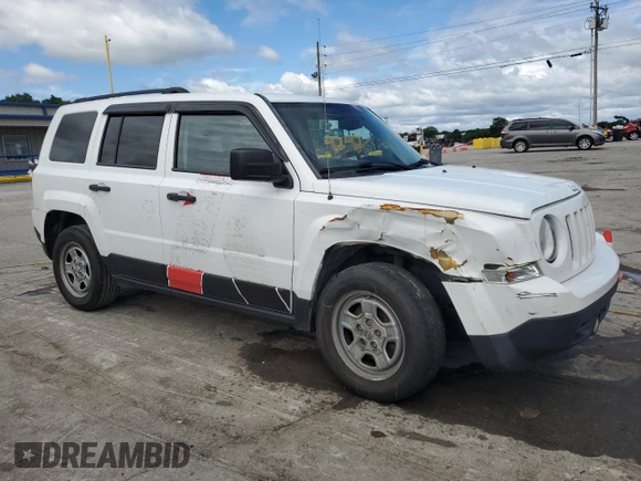 2016 Jeep Patriot Sport z VIN 1C4NJPBA6GD561727, wystawiony jako Copart lot #58507395 z przebiegiem 213 232 mil mil oraz Szkoda całkowita • Salvage title. Historia ofert i sprzedaży dostępna na DreamBid. Obrazek 4.
