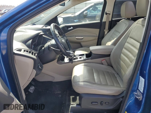 2017 Ford Escape Titanium with VIN 1FMCU9J9XHUA93760, listed as a Copart auction lot 50472375 with 104,247 mi miles and Salvage Title. Bid and sale history available at carsss.com. Image 7.
