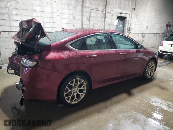 2016 Chrysler 200 C with VIN 1C3CCCEG3GN135759, listed as a Copart auction lot 86596924 with 101,063 mi miles and Salvage Title. Bid and sale history available at carsss.com. Image 3.