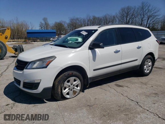 2017 Chevrolet Traverse LS with VIN 1GNKRFED9HJ180489, listed as a Copart auction lot 52387775 with Not provided miles and Salvage title. Bid and sale history available at DreamBid. Image 1.