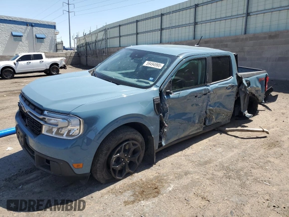 2023 Ford Maverick XL with VIN 3FTTW8F93PRA99276, listed as a Copart auction lot 59494995 with 19,467 mi miles and Salvage title. Bid and sale history available at DreamBid. Image 1.