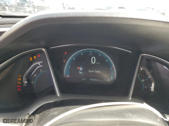 2016 Honda Civic Sedan EX with VIN 2HGFC2F75GH577843, listed as a Copart auction lot 49809625 with 105,628 mi miles and Salvage Title. Bid and sale history available at carsss.com. Image 9.
