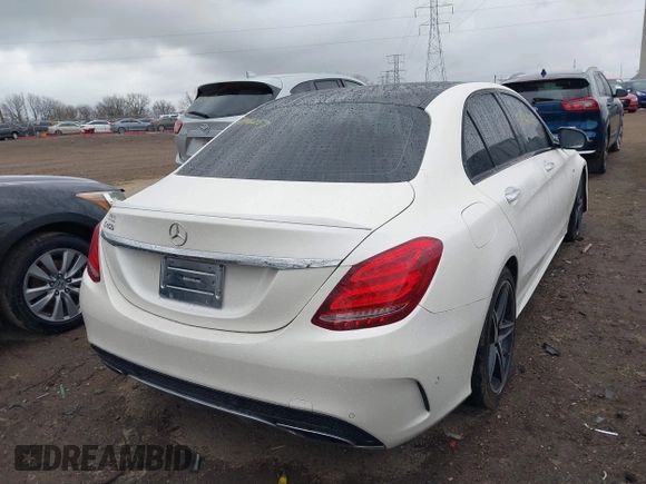 2016 Mercedes-Benz C 450 AMG with VIN 55SWF6EB9GU138684, listed as a IAAI auction lot 41846257 with 121,617 mi miles and . Bid and sale history available at carsss.com. Image 4.
