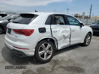 2022 Audi Q3 S line Premium Plus with VIN WA1EECF35N1084418, listed as a Copart auction lot 52442845 with 23,701 mi miles and Salvage Title. Bid and sale history available at carsss.com. Image 3.