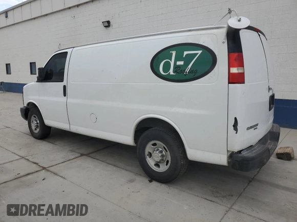2012 Chevrolet Express Cargo z VIN 1GCWGFCAXC1177408, wystawiony jako Copart lot #64615955 z przebiegiem Nie podano mil oraz Czysty tytuł • Clean title. Historia ofert i sprzedaży dostępna na DreamBid. Obrazek 2.