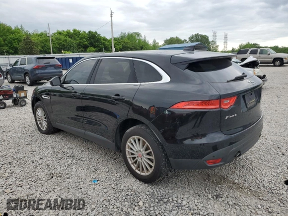 2019 Jaguar F-Pace 25t with VIN SADCS2FXXKA390615, listed as a Copart auction lot 54220435 with 108,687 mi miles and Clean title. Bid and sale history available at DreamBid. Image 2.