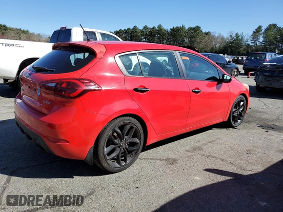 2015 Kia Forte 5-Door SX with VIN KNAFZ5A39F5297493, listed as a Copart auction lot 52156085 with 90,863 mi miles and Salvage Title. Bid and sale history available at carsss.com. Image 3.