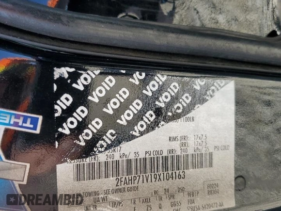 2008 Ford Police Interceptor z VIN 2FAFP71V78X112497, wystawiony jako Copart lot #56034445 z przebiegiem 106 468 mil mil oraz Szkoda całkowita • Salvage title. Historia ofert i sprzedaży dostępna na DreamBid. Obrazek 12.
