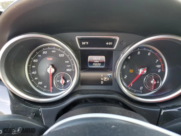 2018 Mercedes-Benz GLE with VIN 4JGDA5JB5JB014490, listed as a Copart auction lot 46352735 with 73,223 mi miles and Salvage Title. Bid and sale history available at carsss.com. Image 9.