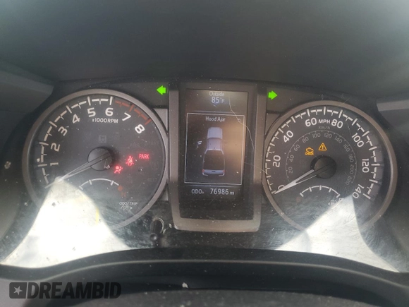 2018 Toyota Tacoma SR with VIN 5TFCZ5AN3JX128204, listed as a Copart auction lot 53970865 with 76,986 mi miles and Salvage Title. Bid and sale history available at DreamBid. Image 9.