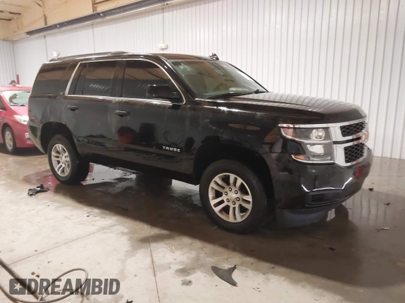 2017 Chevrolet Tahoe LT with VIN 1GNSKBKC6HR299126, listed as a IAAI auction lot 41300644 with 124,821 mi miles and . Bid and sale history available at DreamBid. Image 1.