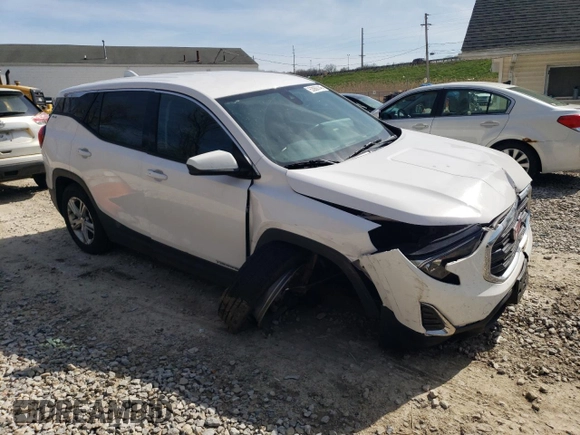 2020 GMC Terrain SLE with VIN 3GKALTEV5LL133155, listed as a Copart auction lot 53866145 with 75,168 mi miles and Salvage Title. Bid and sale history available at DreamBid. Image 4.