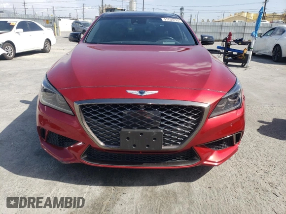 2019 Genesis G80 Sport with VIN KMHGN4JB6KU291019, listed as a Copart auction lot 51709175 with 82,982 mi miles and Salvage title. Bid and sale history available at DreamBid. Image 5.