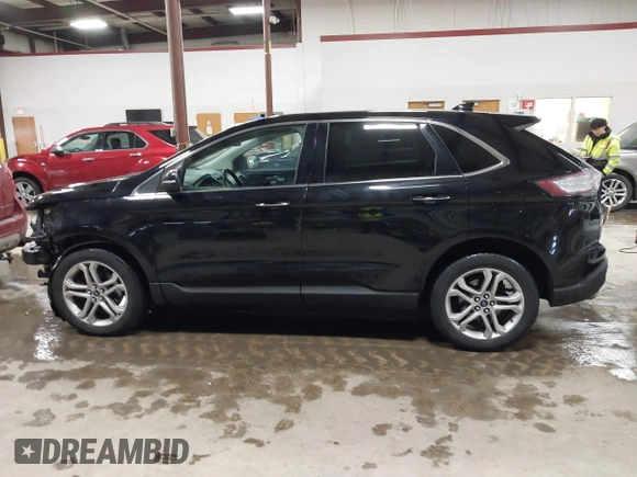 2017 Ford Edge Titanium with VIN 2FMPK4K93HBB80222, listed as a IAAI auction lot 41468774 with 166,500 mi miles. Bid and sale history available at carsss.com. Image 14.