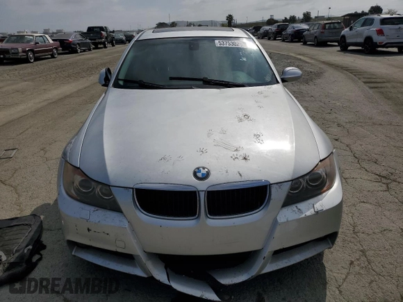 2008 BMW 3 Series 328i with VIN WBAVC53588FZ85588, listed as a Copart auction lot 53753025 with 134,650 mi miles and Salvage Title. Bid and sale history available at carsss.com. Image 5.