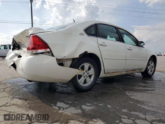 2008 Chevrolet Impala LT with VIN 2G1WT58K381219306, listed as a Copart auction lot 53984945 with 142,157 mi miles and Salvage Title. Bid and sale history available at DreamBid. Image 3.