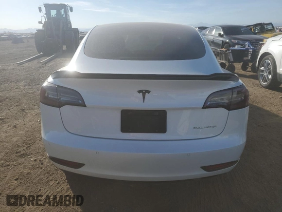 2020 Tesla Model 3 Long Range with VIN 5YJ3E1EB7LF621773, listed as a Copart auction lot 47362535 with 61,682 mi miles and Salvage Title. Bid and sale history available at carsss.com. Image 6.