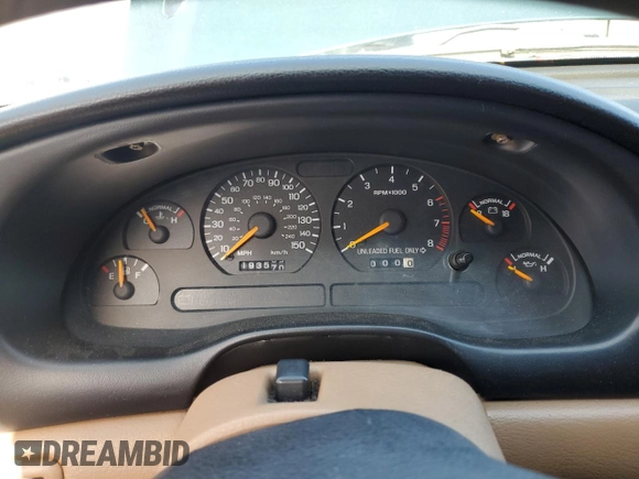 1997 Ford Mustang GT with VIN 1FALP42X0VF181072, listed as a Copart auction lot 49300975 with 193,570 mi miles and Clean title. Bid and sale history available at DreamBid. Image 9.