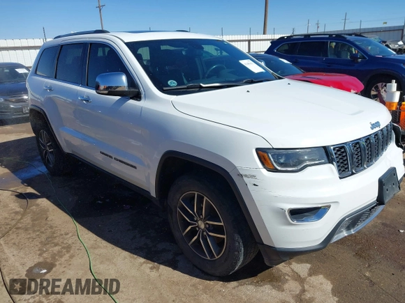 2017 Jeep Grand Cherokee Limited with VIN 1C4RJFBG2HC755095, listed as a IAAI auction lot 41489431 with 128,735 mi miles. Bid and sale history available at carsss.com. Image 1.