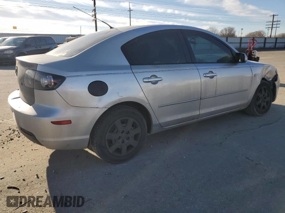 2008 Mazda 3 i Sport with VIN JM1BK12F281778705, listed as a Copart auction lot 89202195 with 243,541 mi miles and Salvage Title. Bid and sale history available at DreamBid. Image 3.