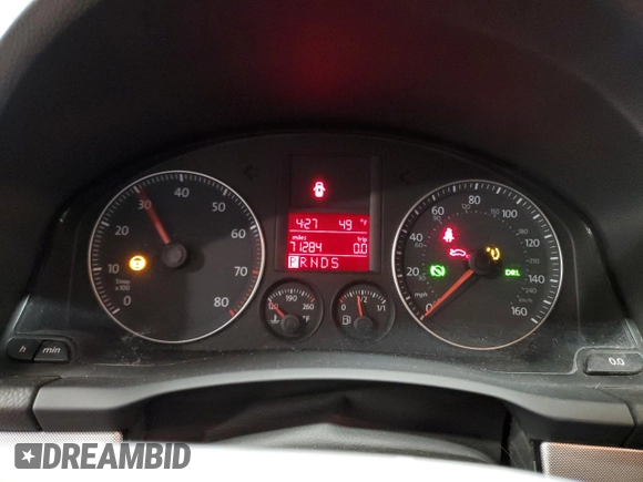 2008 Volkswagen Jetta Sedan S with VIN 3VWJZ71K58M168712, listed as a Copart auction lot 44996885 with 71,284 mi miles and Salvage Title. Bid and sale history available at carsss.com. Image 9.
