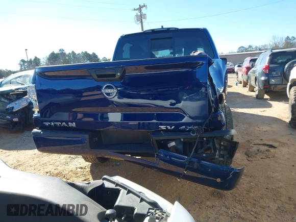 2024 Nissan Titan SV with VIN 1N6AA1EC7RN111913, listed as a IAAI auction lot 41365570 with 8,442 mi miles and . Bid and sale history available at DreamBid. Image 16.