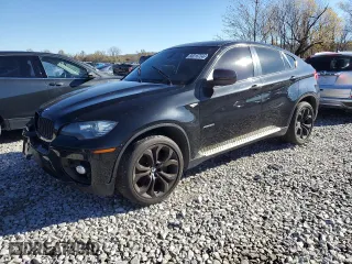 2011 BMW X6 50i with VIN 5UXFG8C55BLZ95130, listed as a Copart auction lot 80016764 with 105,710 mi miles and Salvage Title. Bid and sale history available at carsss.com. Image 1.