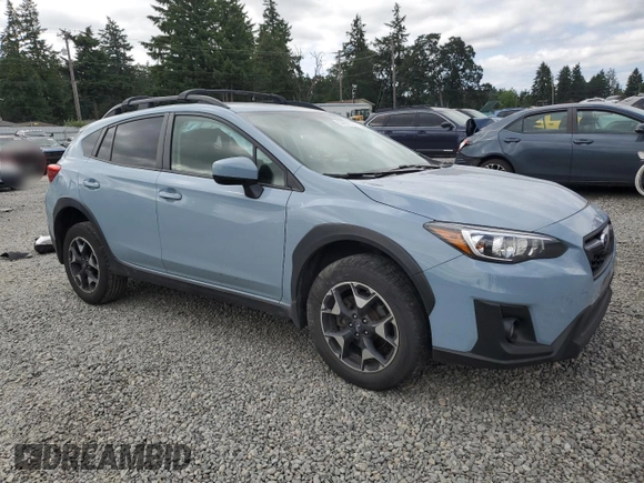 2020 Subaru Crosstrek Premium with VIN JF2GTAPC5L8243550, listed as a Copart auction lot 59637725 with 76,627 mi miles and Salvage title. Bid and sale history available at DreamBid. Image 4.
