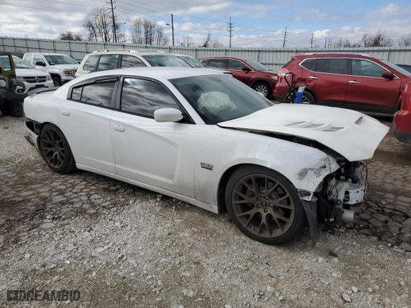 2014 Dodge Charger RT Plus with VIN 2C3CDXCT6EH216071, listed as a Copart auction lot 43153274 with 133,948 mi miles and Salvage Title. Bid and sale history available at carsss.com. Image 4.