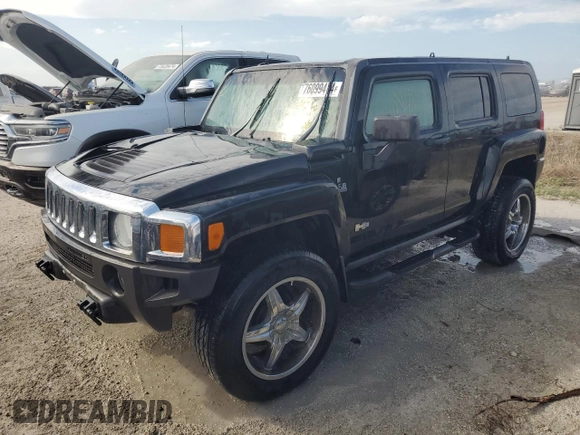 2006 Hummer H3 with VIN 5GTDN136868216190, listed as a Copart auction lot 76099474 with 182,268 mi miles and Non Repairable. Bid and sale history available at carsss.com. Image 1.