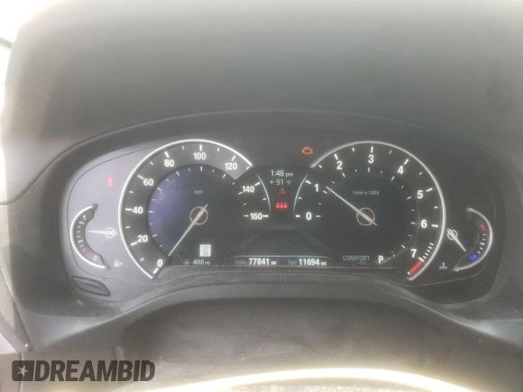 2019 BMW X4 xDrive30i with VIN 5UXUJ3C52KLG51818, listed as a Copart auction lot 59573625 with 77,841 mi miles and Salvage title. Bid and sale history available at DreamBid. Image 9.