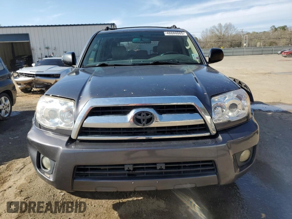 2007 Toyota 4Runner SR5 with VIN JTEZU14R578083829, listed as a Copart auction lot 48880065 with 121,172 mi miles and Salvage Title. Bid and sale history available at carsss.com. Image 5.