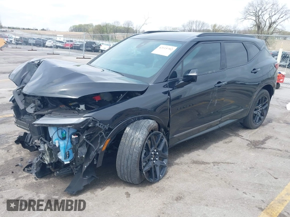 2023 Chevrolet Blazer RS with VIN 3GNKBKRS0PS225810, listed as a IAAI auction lot 42115702 with 36,393 mi miles and . Bid and sale history available at DreamBid. Image 2.