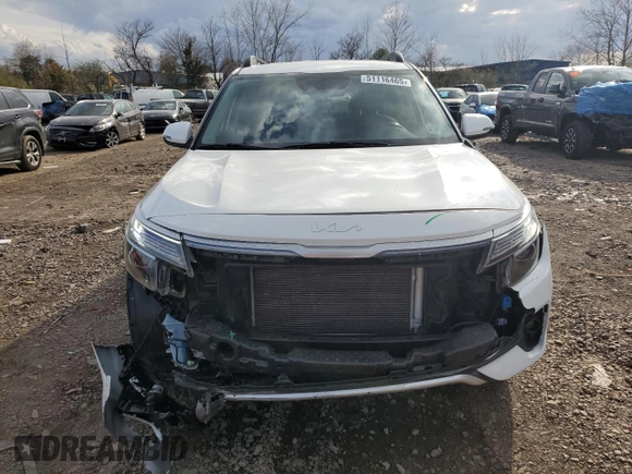 2022 Kia Seltos Nightfall with VIN KNDEUCA22N7300021, listed as a Copart auction lot 51116465 with 36,835 mi miles and Salvage Title. Bid and sale history available at carsss.com. Image 5.