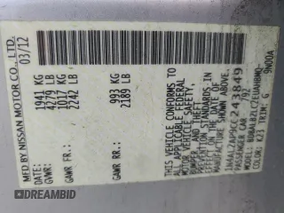 2012 Nissan Altima 2.5 S with VIN 1N4AL2AP9CC243849, listed as a Copart auction lot 53374415 with 142,042 mi miles and Salvage Title. Bid and sale history available at carsss.com. Image 12.