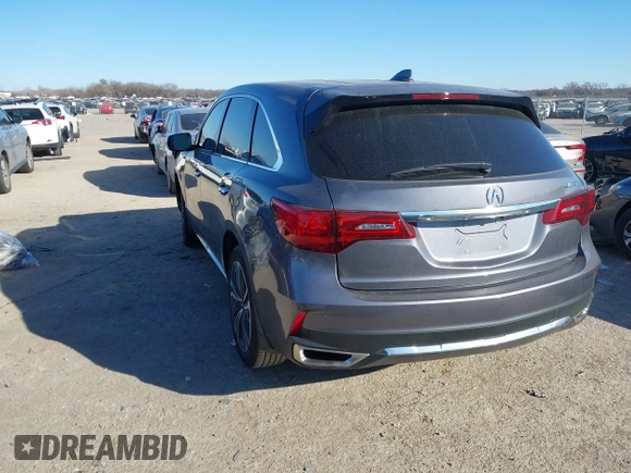 2020 Acura MDX w/Technology Pkg with VIN 5J8YD3H50LL003946, listed as a IAAI auction lot 41407372 with 24,076 mi miles. Bid and sale history available at carsss.com. Image 3.