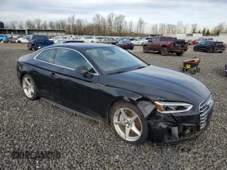 2019 Audi A5 Premium Plus with VIN WAUTNAF59KA007501, listed as a Copart auction lot 42559375 with Not Provided miles and Salvage Title. Bid and sale history available at DreamBid. Image 4.