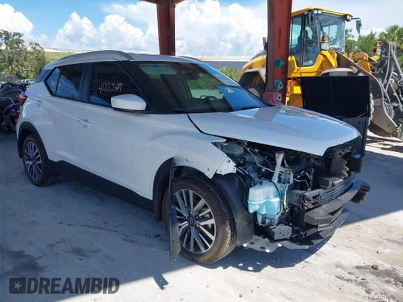 2023 Nissan Kicks SV with VIN 3N1CP5CV1PL478974, listed as a IAAI auction lot 42480254 with 5,247 mi miles and . Bid and sale history available at DreamBid. Image 1.