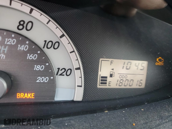 2008 Toyota Yaris with VIN JTDBT923781287709, listed as a Copart auction lot 45084055 with 180,016 mi miles and Salvage Title. Bid and sale history available at carsss.com. Image 9.