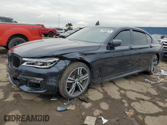2017 BMW 7 Series ALPINA B7 xDrive with VIN WBA7F2C58HG421318, listed as a Copart auction lot 83636614 with Not provided miles and Salvage title. Bid and sale history available at DreamBid. Image 1.