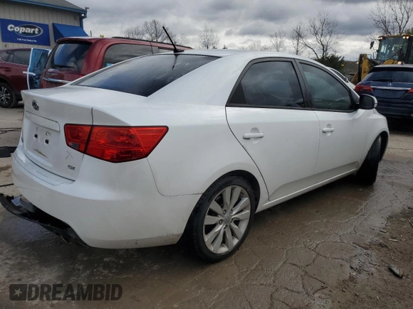 2013 Kia Forte SX with VIN KNAFW4A32D5737361, listed as a Copart auction lot 81759564 with 114,028 mi miles and Salvage Title. Bid and sale history available at carsss.com. Image 3.