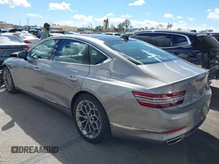 2021 Genesis G80 2.5T with VIN KMTGB4SC2MU047585, listed as a IAAI auction lot 41752100 with 41,140 mi miles and . Bid and sale history available at carsss.com. Image 3.