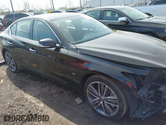 2015 Infiniti Q50 Premium with VIN JN1BV7AR1FM417499, listed as a IAAI auction lot 42063460 with 117,210 mi miles. Bid and sale history available at carsss.com. Image 14.