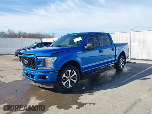 2019 Ford F-150 XL with VIN 1FTEW1EP0KKF24515, listed as a IAAI auction lot 41810694 with 58,906 mi miles. Bid and sale history available at carsss.com. Image 2.
