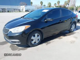 2014 Kia Forte LX with VIN KNAFK4A60E5245046, listed as a IAAI auction lot 41775035 with 203,001 mi miles. Bid and sale history available at carsss.com. Image 18.