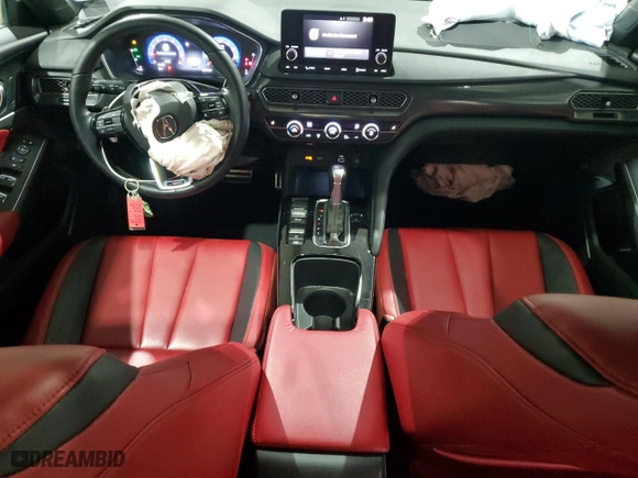 2023 Acura Integra w/A-Spec Package with VIN 19UDE4H36PA018789, listed as a Copart auction lot 71048464 with 33,634 mi miles and Salvage Title. Bid and sale history available at carsss.com. Image 8.