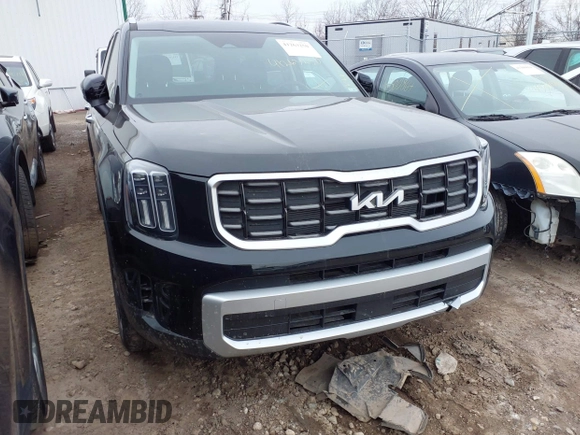 2025 Kia Telluride S with VIN 5XYP64GC3SG576327, listed as a IAAI auction lot 41263250 with 3,774 mi miles and . Bid and sale history available at DreamBid. Image 1.