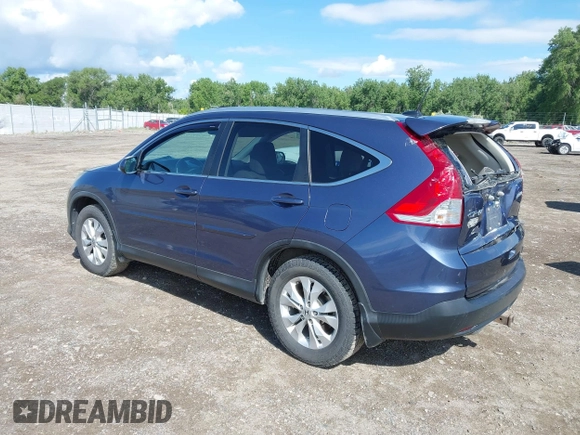 2013 Honda CR-V EX-L with VIN 2HKRM4H79DH650376, listed as a IAAI auction lot 42405752 with 216,225 mi miles and . Bid and sale history available at DreamBid. Image 3.