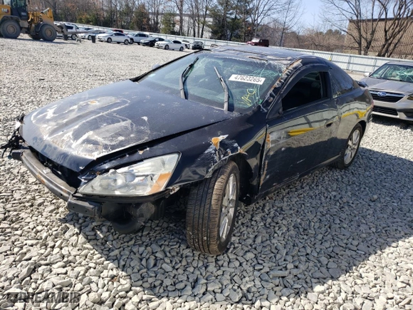 2007 Honda Accord Cpe EX-L with VIN 1HGCM82677A000147, listed as a Copart auction lot 47623265 with NaN miles and Clean Title. Bid and sale history available at carsss.com. Image 1.