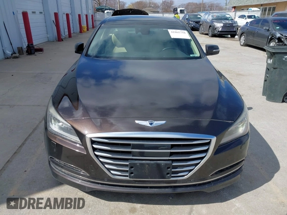 2015 Hyundai Genesis 3.8L with VIN KMHGN4JE3FU023383, listed as a IAAI auction lot 41865758 with 159,435 mi miles. Bid and sale history available at carsss.com. Image 13.